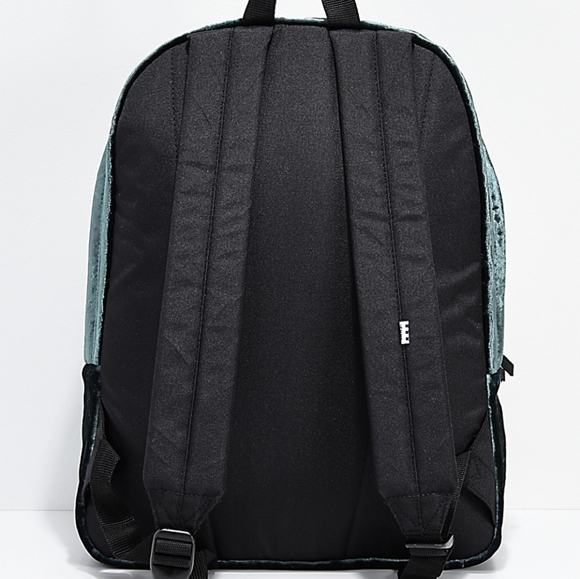 Vans Velvet Darkest Spruce Green Black Backpack - Picture 4 of 6